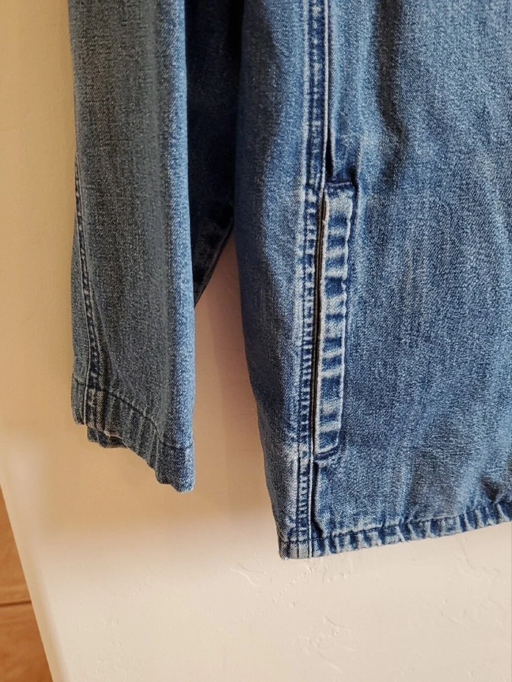 Talbots Medium Blue Denim Jacket with Patch Pockets